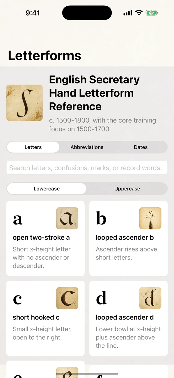 Handrift: Old Handwriting — Read old records & wills