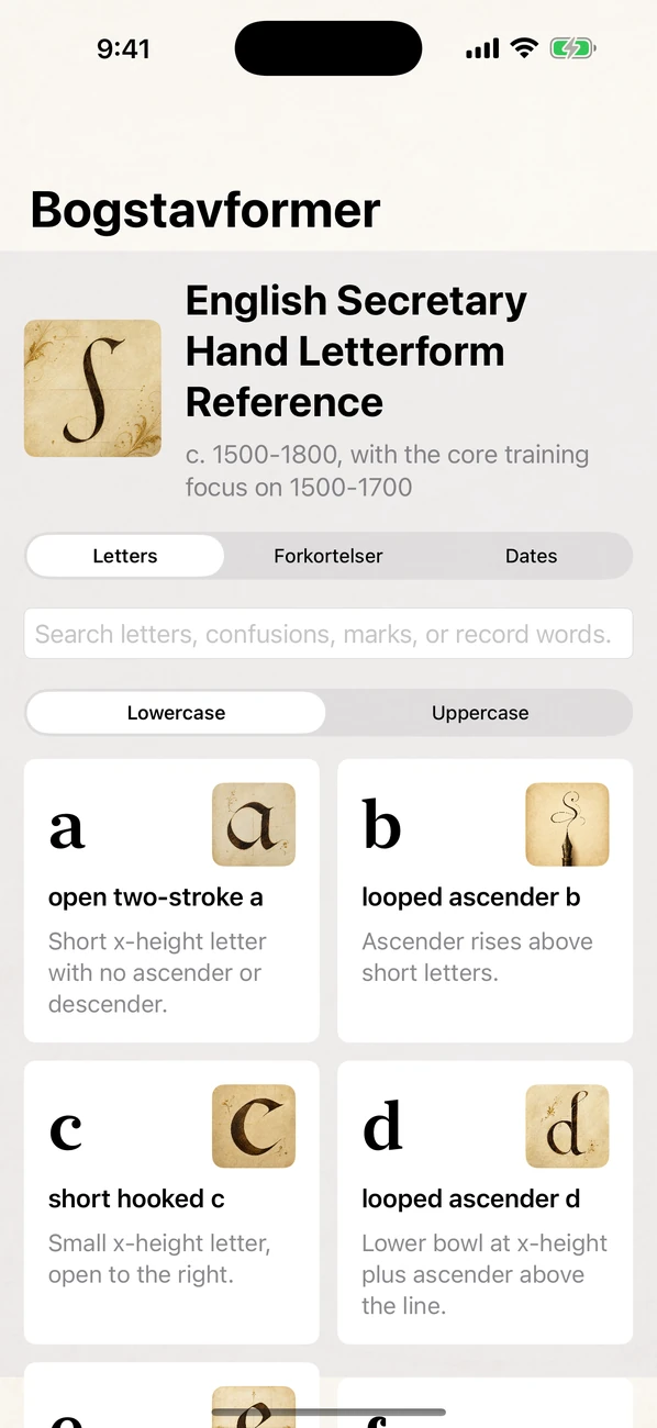 Handrift: Old Handwriting — Læs gamle arkiver og testamenter