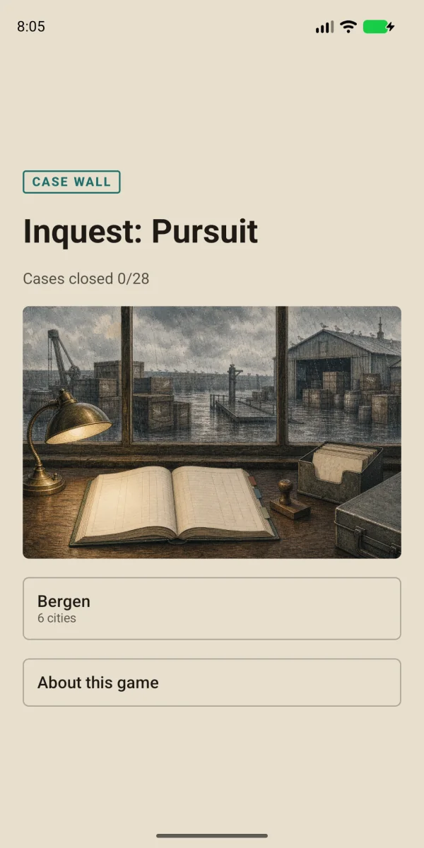 Inquest: Pursuit — 96 cities