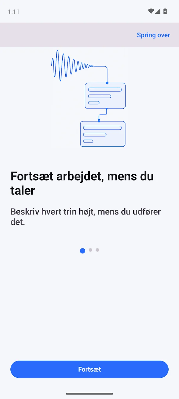 Spoflowchart: Voice to Chart — Optag trin, rediger et flowchart, og afspil lyden fra de optagne trin.