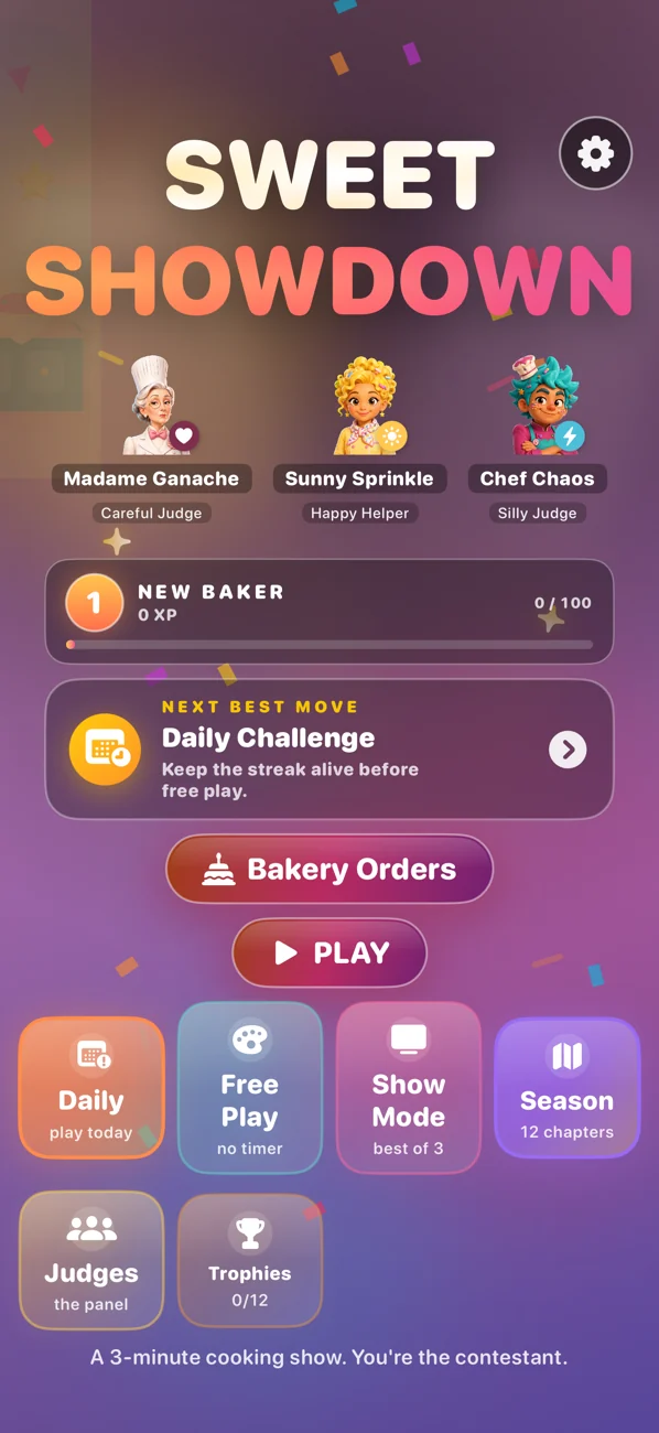 Sweet Showdown — Ad-free kids baking game