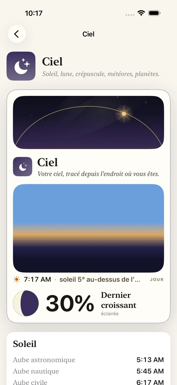 Bearing: Field Almanac — Ciel, marées et saisons