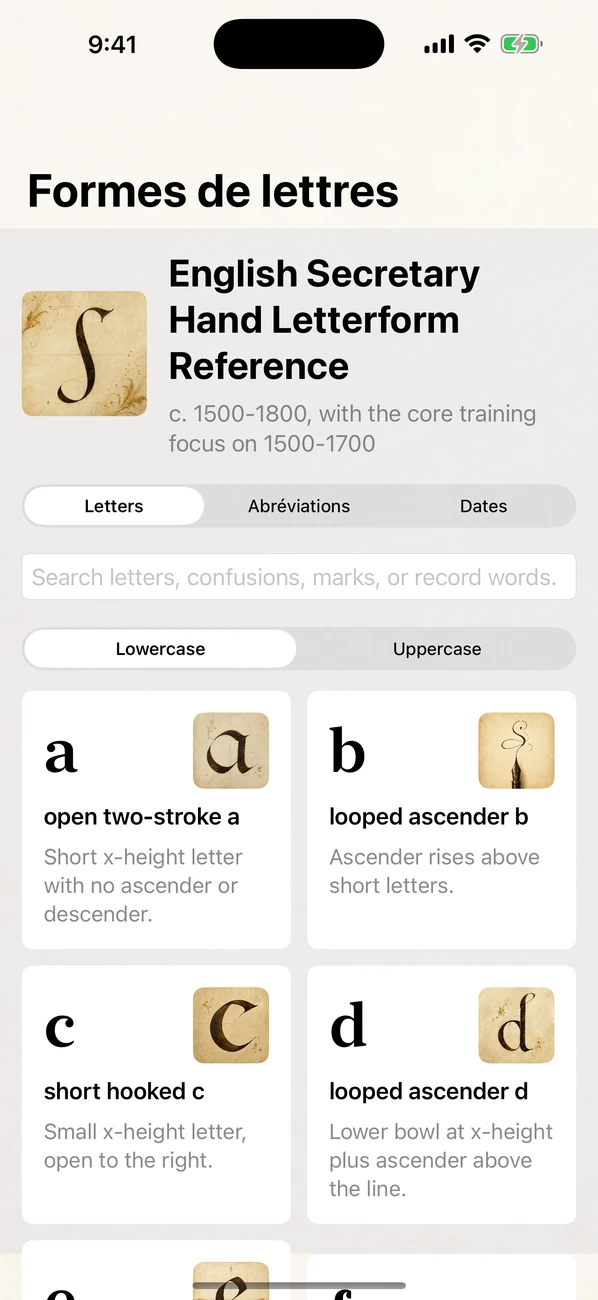 Handrift: Old Handwriting — Lisez anciens actes et testaments