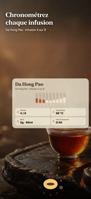 Nine Steeps: Gongfu Tea Timer — Minuterie à thé et journal Gongfu