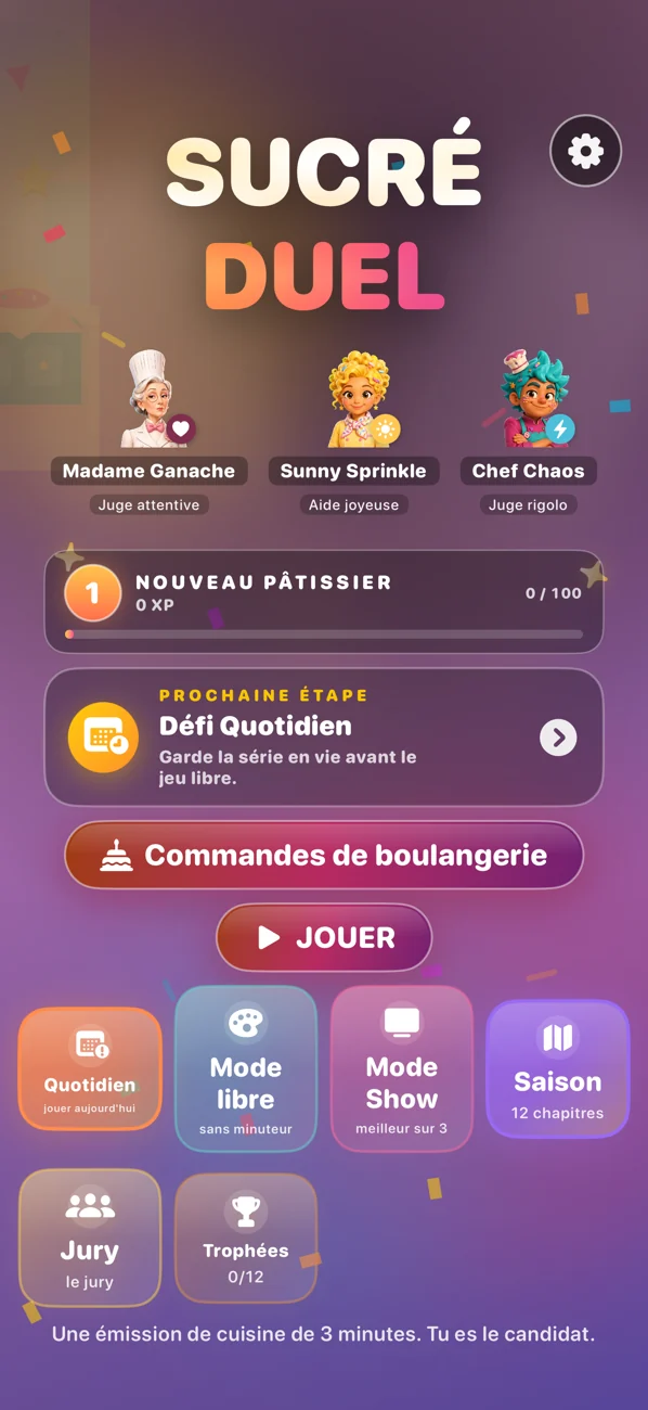 Sweet Showdown — Jeu de pâtisserie pour enfants sans publicité