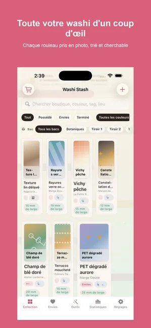 Washi Stash Tape Tracker — N'achetez jamais de rouleau en double
