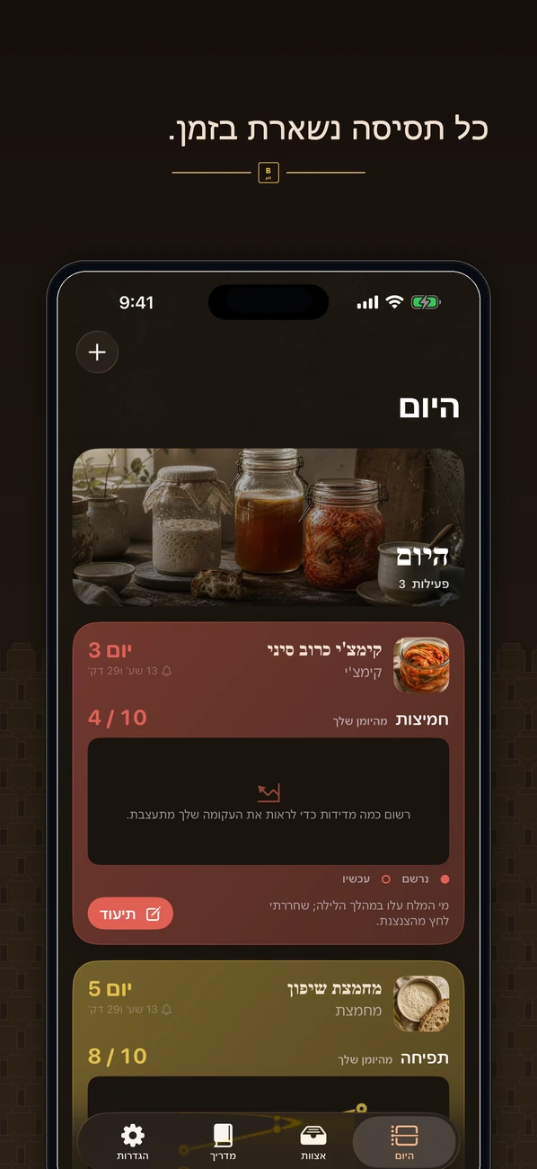 Brinepost: Sourdough & Ferment — מחמצת, קומבוצ'ה, קימצ'י ויוגורט