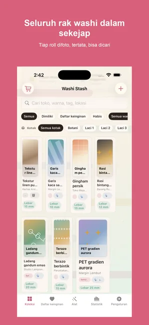 Washi Stash Tape Tracker — Jangan pernah membeli gulungan duplikat
