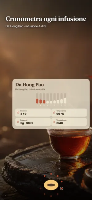 Nine Steeps: Gongfu Tea Timer — Timer e diario per il tè Gongfu