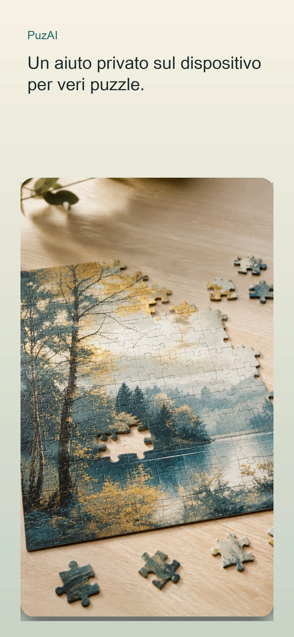 PuzAI — Aiutante per l'ordinamento dei puzzle