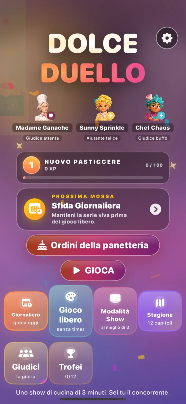 Sweet Showdown — Gioco di cucina per bambini senza pubblicità