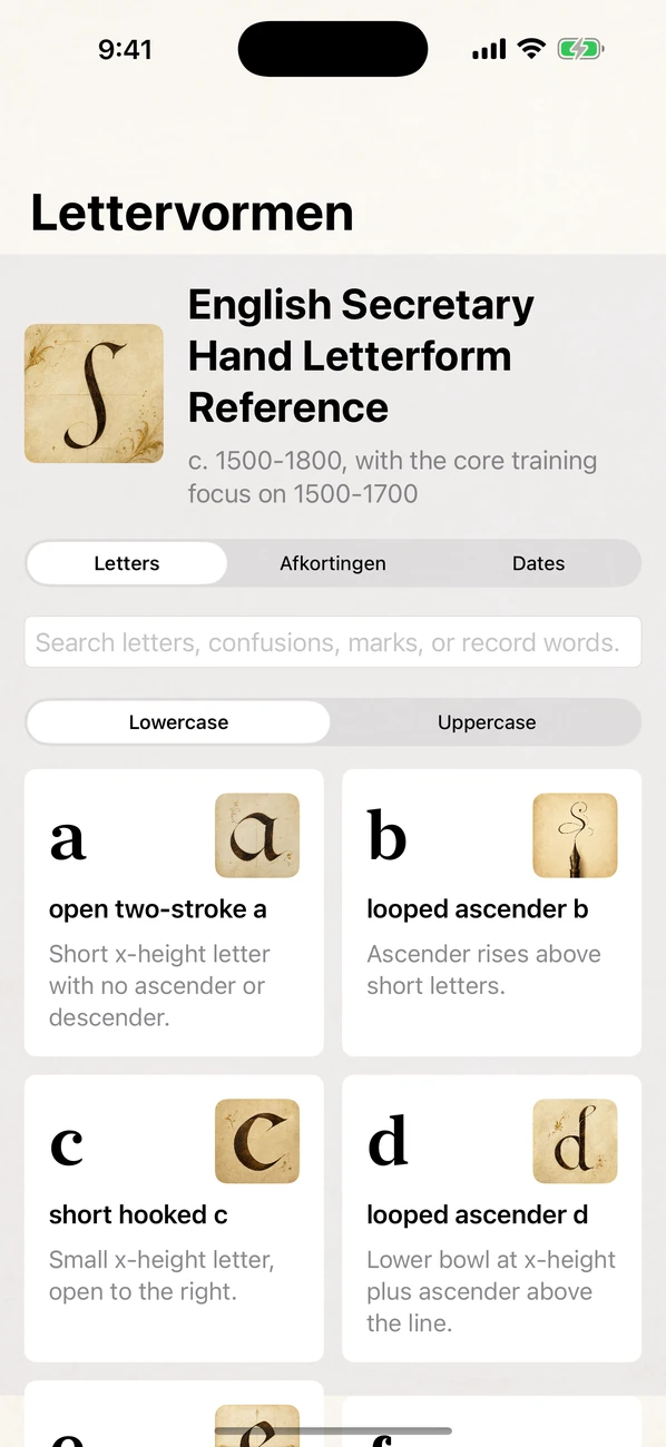 Handrift: Old Handwriting — Lees oude akten en testamenten