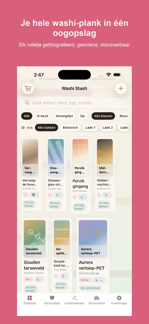 Washi Stash Tape Tracker — Koop nooit een dubbele rol