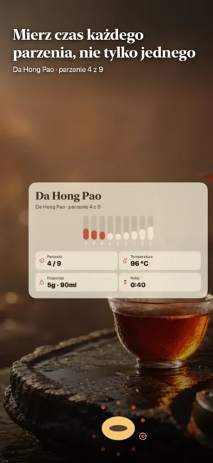Nine Steeps: Gongfu Tea Timer — Minutnik i dziennik Gongfu
