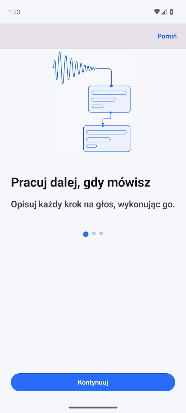 Spoflowchart: Voice to Chart — Nagraj kroki, edytuj schemat i odtwórz powiązane z nimi nagrania.