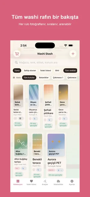Washi Stash Tape Tracker — Asla kopya rulo satın almayın