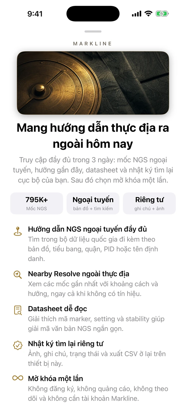 Markline: Benchmark Hunting — Tìm và ghi lại các dấu khảo sát NGS