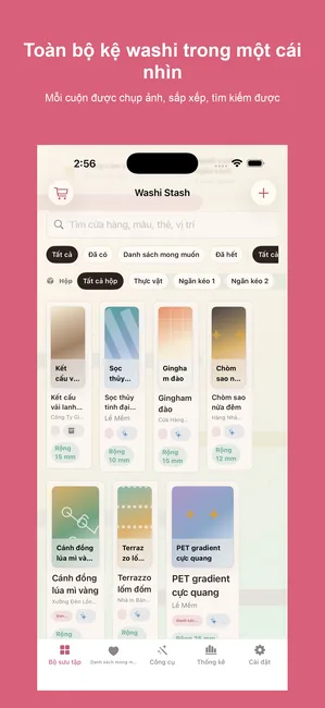 Washi Stash Tape Tracker — Không bao giờ mua một cuộn trùng lặp